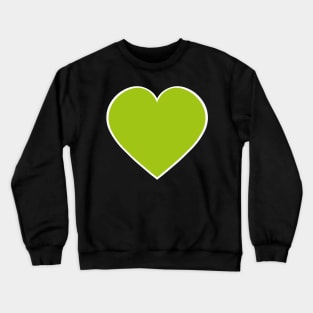 Green heart Crewneck Sweatshirt